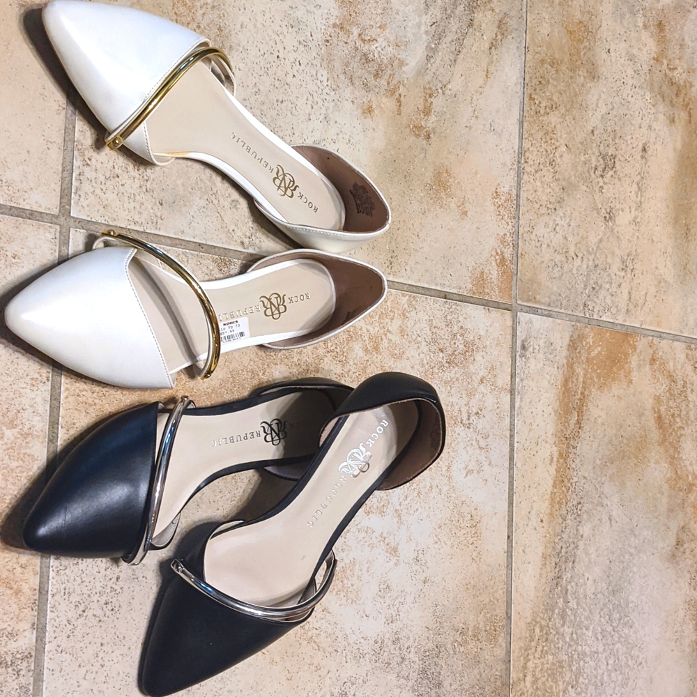 Size 9 rock & republic d'soray flats black